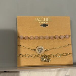 Rachel Roy hearts 💕 and lips 👄 3x bracelet set NWT
